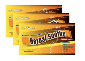 3 Packs of herbal soothe plasters